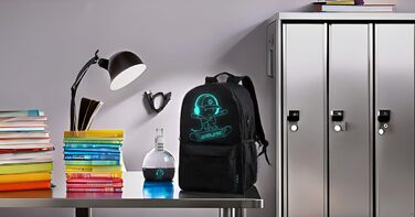 Шкільний рюкзак для хлопчика BSTcentelha з USB-портом та зарядкою, чорний