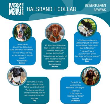 Нашийник для собак Max & Molly Gotcha! з Smart ID, преміум-якість, для великих собак, водонепроникний, зручний, регульований, ширина 2.5 см