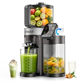 Повільна соковижималка 3-в-1 Slow Juicer з XL-завантажувальним отвором 155 мм, сіра