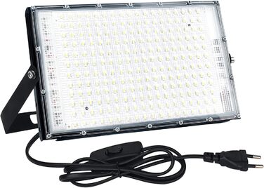 LED Floodlights 150W 2-Pack, Outdoor LED Floodlights, Super Bright 15000LM Outdoor Spotlights, 6500K Cool White LED Floodlights with IP65 Waterproof for Garden, Garage, Sports Field, Terraces (1 Piece)