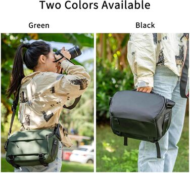 Сумка для камери INNOREL CB0611, 6 л, зелена. Сумка для фотографа, водонепроникна, з кріпленням для штатива, модульні вставки