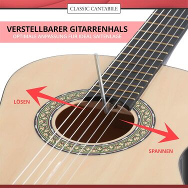 Класична гітара Cantabile AS-851 серії Klassikgitarre 7/8 - акустична гітара для початківців