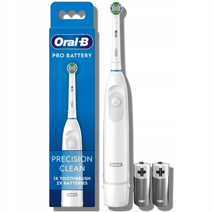 Електрична зубна щітка Oral-B Pro Battery Precision Clean DB5, біла
