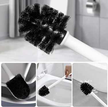 Набір для туалету Carehabi: щітка для унітазу з підставкою, білий | Комплект для ванної кімнати