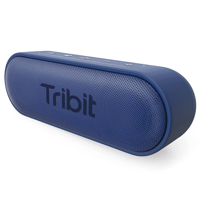 Tribit XSound Go Bluetooth колонка 16W, чорна: портативна водонепроникна колонка для подорожей, пляжу, кемпінгу з глибоким басом, 24 год роботи, Bluetooth 5.3, IPX7
