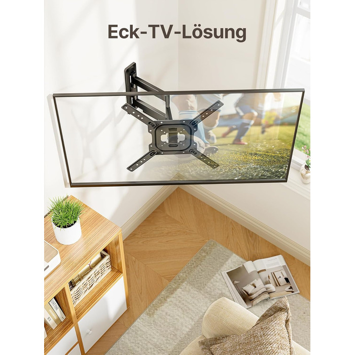 Кріплення для телевізора monTEK для 23-65 дюймів (Flat/Curved), до 35 кг, регульоване, VESA 400x400 мм