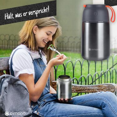 Ланч-бокс Dimono® з нержавіючої сталі, 700 мл - контейнер для їжі на виніс