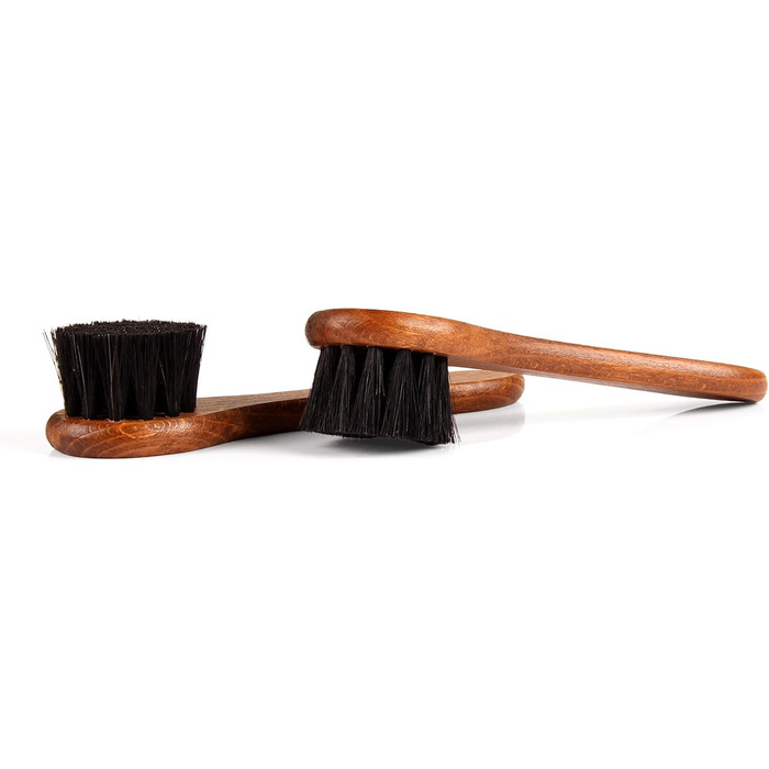 Biped 12-Piece Shoe Care Set for Smooth Leather – Wooden Shoe Brushes with Horsehair – Made in Germany – Classic Edition z2604