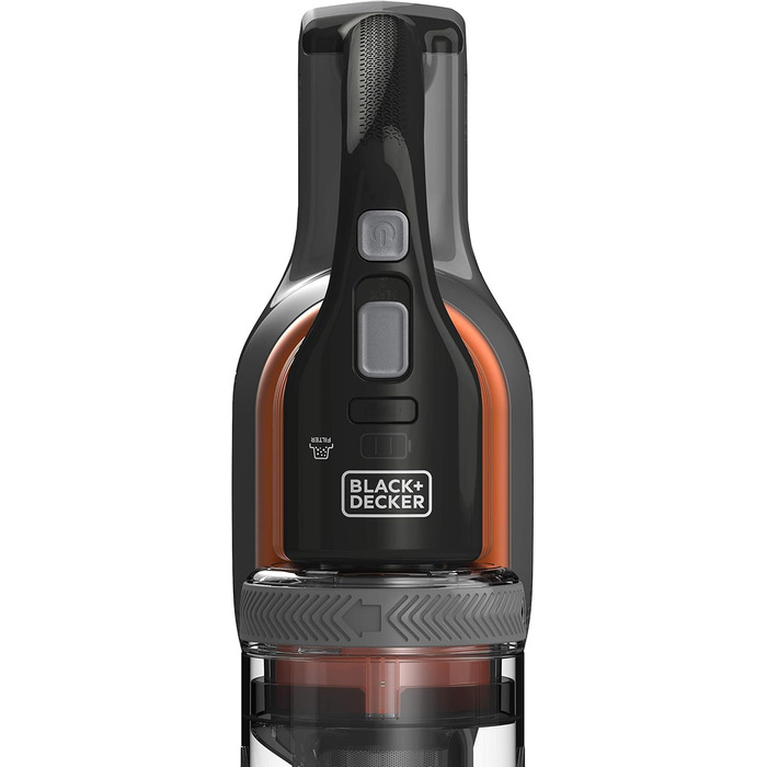 Бездротовий акумуляторний пилосос Black+Decker 4в1 BHFEV182C (18V, 2.0Ah) з електрощіткою, для підлоги та ручного використання, з насадкою для щілин, акумулятор та зарядний пристрій в комплекті