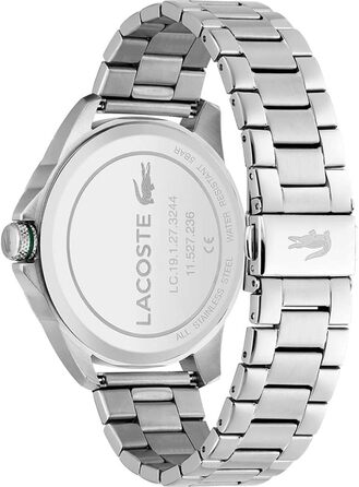 Годинник чоловічий Lacoste LE Croc Analog Quartz сріблястий браслет - 2011131
