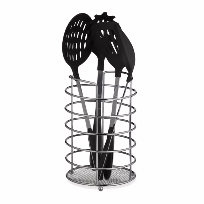 Relaxdays XL Kitchen Utensil Holder, Metal