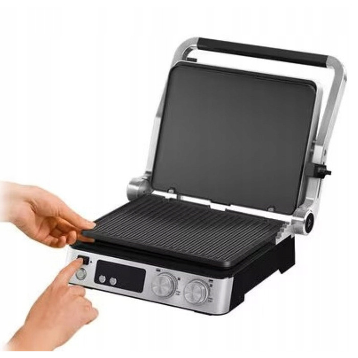 Електричний контактний гриль Braun CG9047, сріблястий/сірий, 2000 Вт