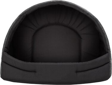 Будка для собак, лежанка для собак, хатинка для собак, будиночок для котів, місце для сну XL - 60x49 см, чорний колір