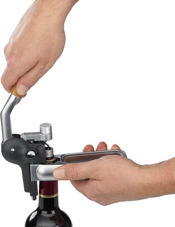 WMF Baric Corkscrew Wine 19 x 11 x 15 cm, Corkscrew with foil cutter, professional wine bottle opener, bottle opener for wine and Prosecco, wine opener, effortless operation