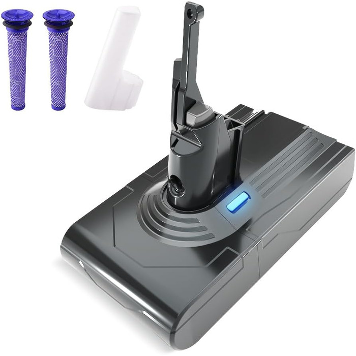 Замінний акумулятор Stanew 21.6V 4500mAh Li-ion для пилососів Dyson V8 (SV10), з фільтрами