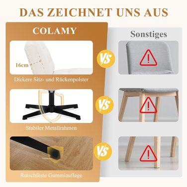 Крісло офісне ергономічне Colamy - зручне, з підлокітниками 3D, регульованою підголівником, для офісу, дому та навчання, чорний (білий, стандартний розмір)