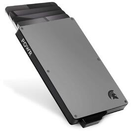 Чоловічий металевий картхолдер POWR Wallet з відділенням для монет. Мінімалістичний картхолдер для чоловіків з титану