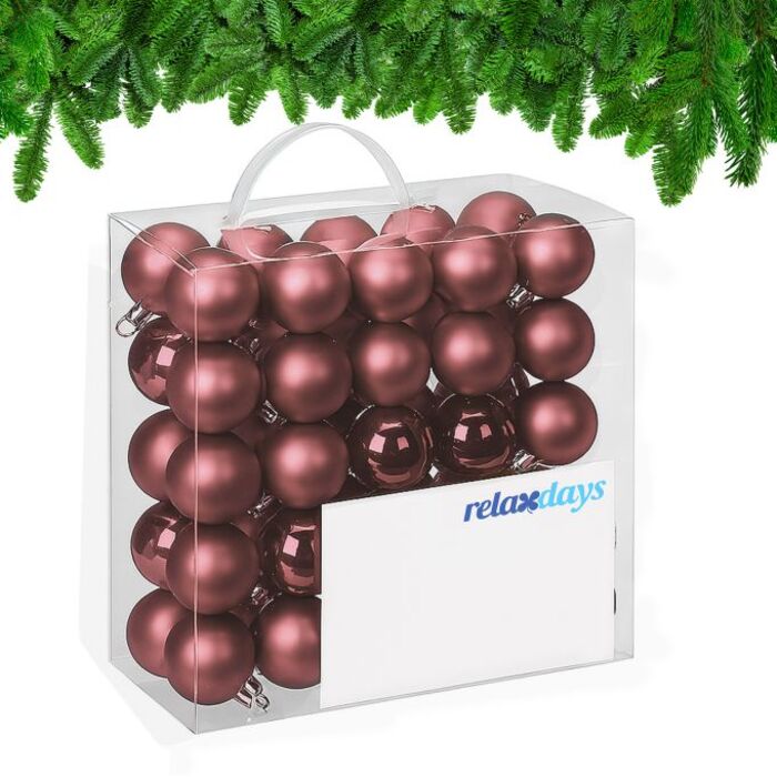 Relaxdays Set of 50 Christmas Baubles