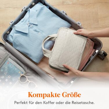 Сумка для косметики та туалетних аксесуарів Lifewit для подорожей, велика органайзер з гачком, прозора кишеня для гігієнічних засобів, світло-зелений (світло-сірий, M)