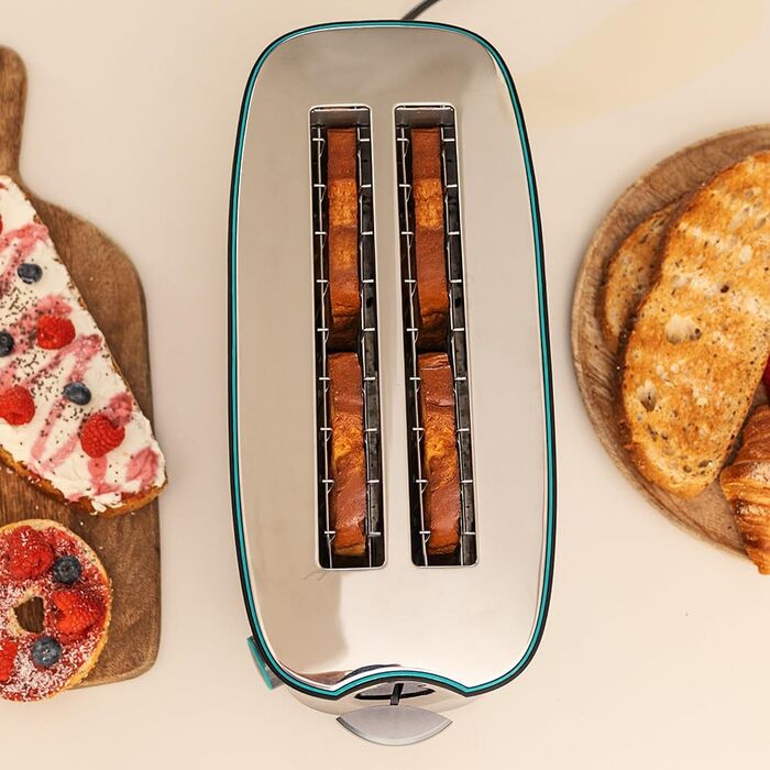 Тостер Cecotec Toast&Taste Extra W 1000W з подвійним XL-слотом для товстого хліба, 7 рівнів підсмажування, автоматичний викид, піддон для крихт, білий