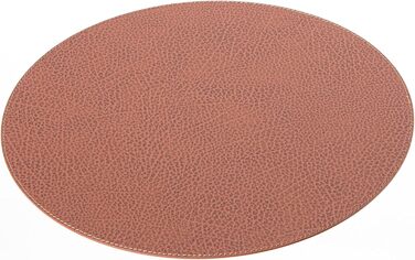 Nikalaz Placemats and Coasters made of Recycled Leather, Table Sets, 2 Piece Table Mats, Placemats 33 cm (Crocodile Embossing) (Dirty Brown)