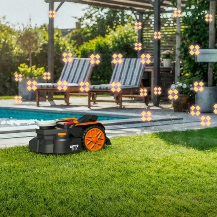 Робот-газонокосарка WORX Landroid Vision Cloud WR340E для ділянок до 600 м², зі стереокамерою та RTK