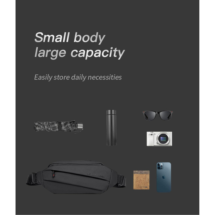 Чоловіча та жіноча поясна сумка Asher – водонепроникна, легка, кросбоді, унісекс, для спорту, подорожей, фестивалів