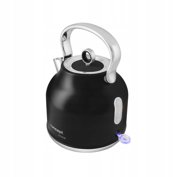 Електричний чайник Concept Retrosign RK3334, 2200 Вт, 1,7 л, чорний