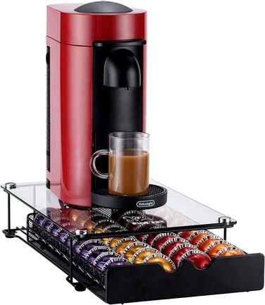 Організатор для капсул Vertuo/Nespresso: тримач для 40 капсул з підсвіткою, для шафи/стільниці