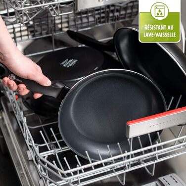 GreenPan Andorra керамічна антипригарна гриль-плита 28 см, PFAS-free, для індукції та духовки, чорна, набір сковорідок 24 см і 28 см