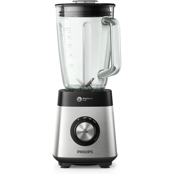 PHILIPS HR3571/90 Stand Mixer Series 5000 Stand Mixer with 6 Blades 1000 W 2 l Glass Bowl