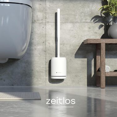 Силіконова щітка для унітазу на стіну - без свердління - комплект для ванної кімнати