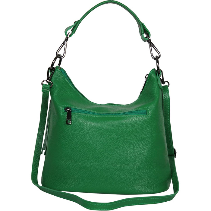 Сумка жіноча AmbraModa GLX09 шкіряна через плече, зелена