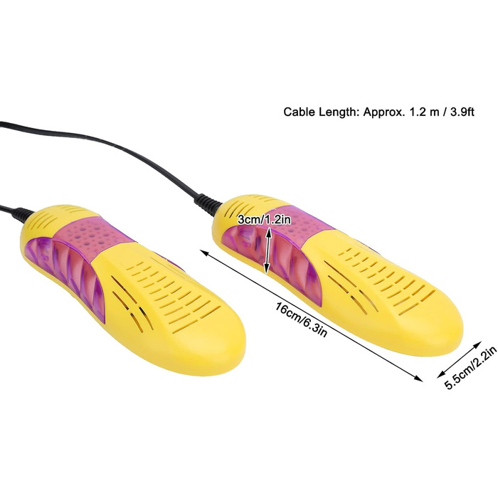 Електрична сушарка для взуття: компактна, портативна, для дому та подорожей, підходить для всіх типів взуття