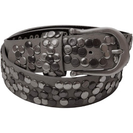 Жіночий ремінь StyleBREAKER з декоративними заклепками, штучна шкіра, темно-сірий, регульований