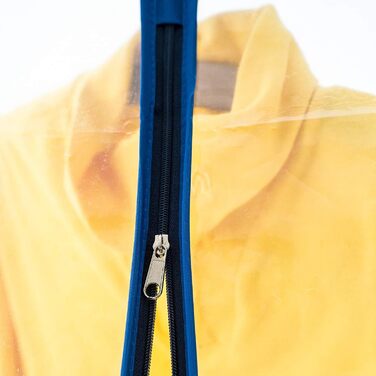 Tatkraft BIG Garment Rack Cover, Clothes Rack Cover, Plastic, Transparent, 2 Zippers, Extra Wide, cm (L96)