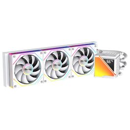 Jungle Leopard ProFlow AIO: 240мм водяне охолодження з LCD-дисплеєм, ARGB вентилятор, підтримка AM4/AM5/LGA1851/1700 (Чорний)