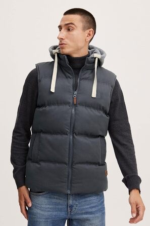 Чоловіча степкова жилетка Blend BHJens з капюшоном, кишенями та Regular fit, колір India Ink (70151)