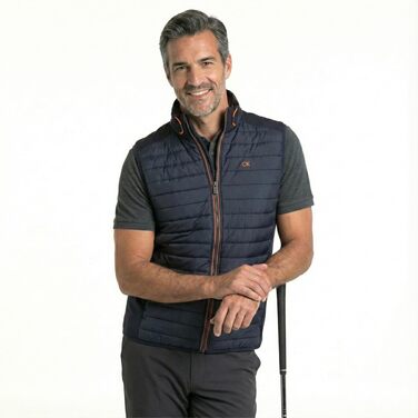 Жилет чоловічий Calvin Klein Hybrid CK Insulate, XXL, темно-синій/помаранчевий