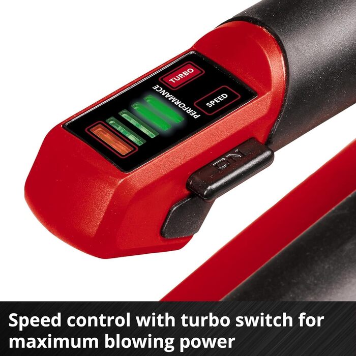 Акумуляторний повітродув Einhell GP-LB 18/200 Li E-Solo Power X-Change, 18В, безщітковий двигун, регулювання обертів, осьова технологія, без акумулятора та зарядного пристрою