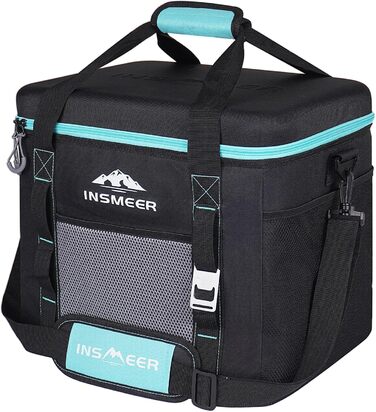 Термосумка INSMEER 40L для кемпінгу та пікніків: велика, водонепроникна, на 60 банок
