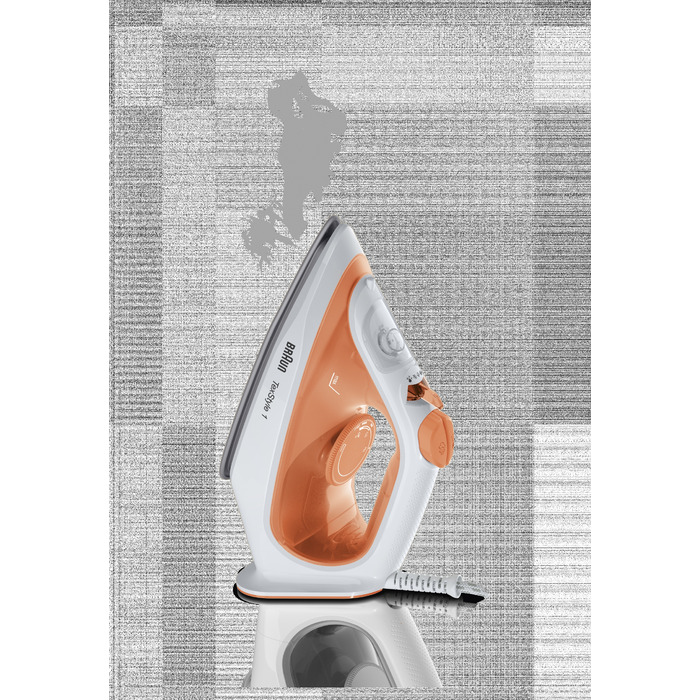 Парова праска Braun TexStyle 1 SI 1009 OR 1900 Вт, біло-помаранчева