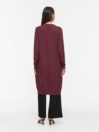 Кардиган жіночий Vila VIRIL Longline в'язаний (XL, Port Royale) - подовжений жакет