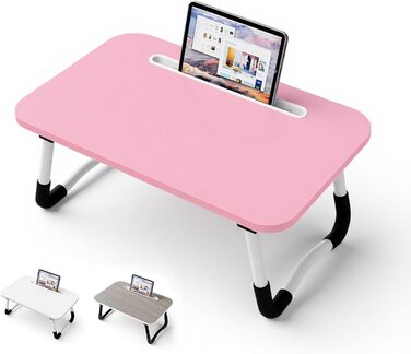 Стіл-підставка для ноутбука на ліжко - Laptoptisch 48 x 30 см, сірий/червоний, для їжі, читання, роботи