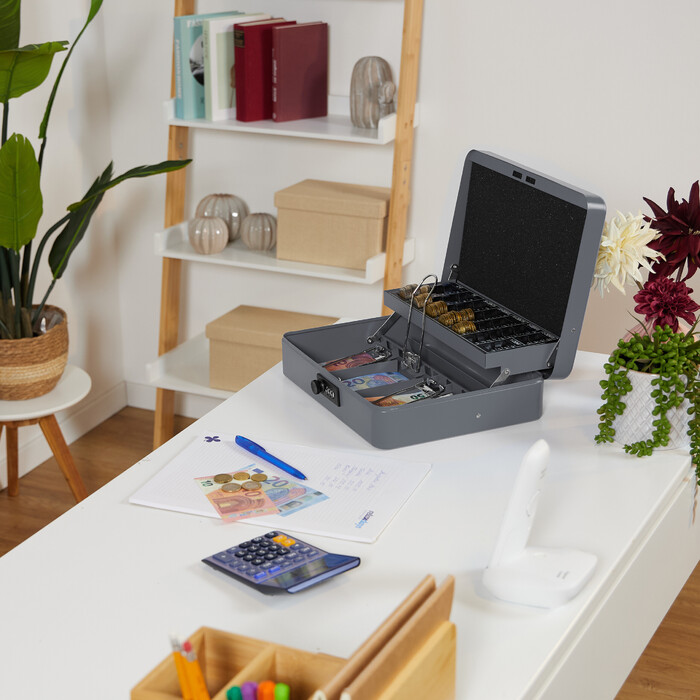 Relaxdays Combination Lock Cash Box - Euro