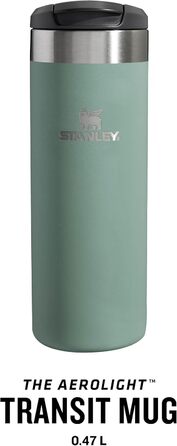 Термокружка Stanley Aerolight Transit - 0.47L, Shale Metallic - Збереже тепло до 4 годин, миється в посудомийній машині, витримує протікання, сумісна з автомобільними тримачами