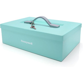 Honeywell 6104 Tresor Minisafe: вогнестійкий сейф для документів, 5 л з ключовим замком (блакитно-зелений)