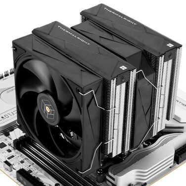 Кулер для процесора Thermalright Royal Pretor 130 Ultra White, двовежевий повітряний охолоджувач, 7 теплових трубок, для AM4/AM5, Intel LGA1851/1700/115x/2011, білий