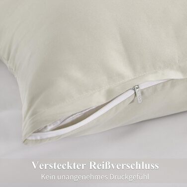 Комплект постільної білизни RUIKASI з бавовни 4-х частинний - сірий, двоколірний комплект з блискавкою (Антрацит та світло-сірий)