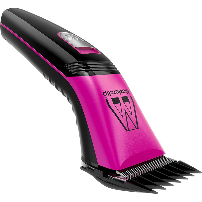 Машинка для стрижки шерсті собак Masterclip, тиха, професійна, бездротова, акумуляторна, для собак, котів та інших тварин (Рожева)
